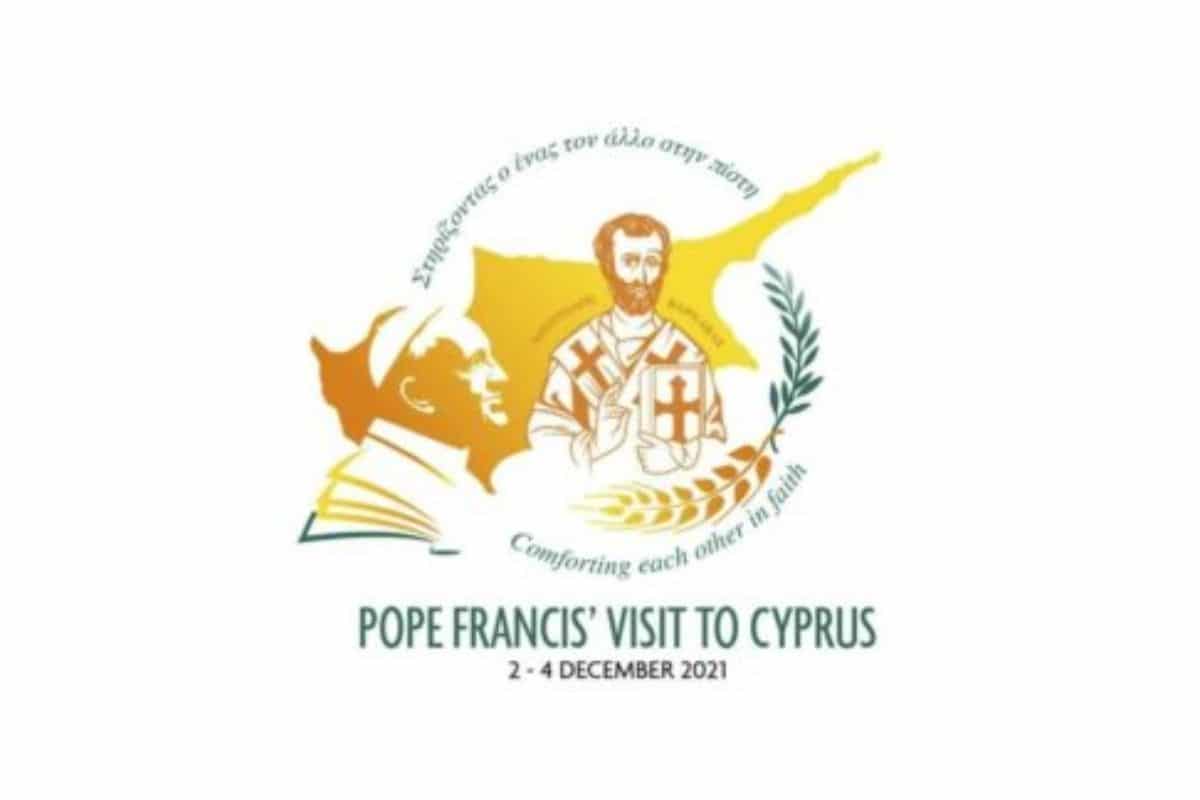 Logotipo oficial del viaje del Papa a Chipre.
