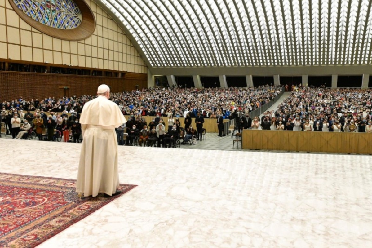 El Papa Francisco en la Audiencia General. Foto: Vatican Media.