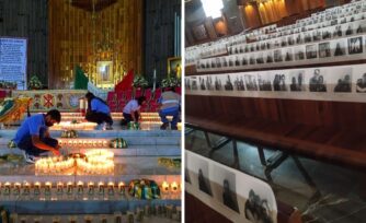 Con fotos y velas, fieles se hacen presentes en Basílica de Guadalupe