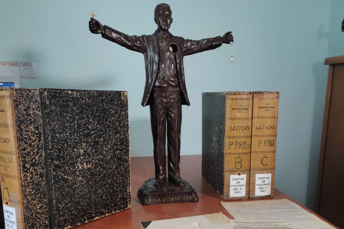 Los documentos del Padre Pro. Foto: Ricardo Sánchez.