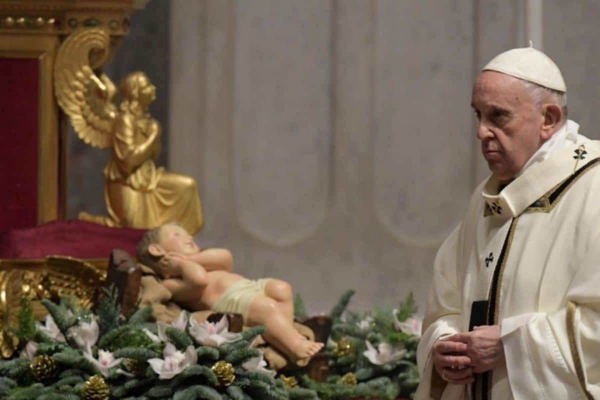 El Papa Francisco en la Misa de Navidad 2020.