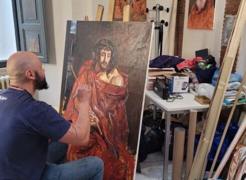 Era indigente y alcohólico, se convirtió en pintor para el Vaticano