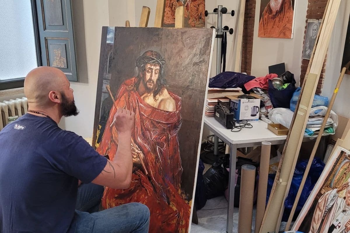 Era indigente y alcohólico, se convirtió en pintor para el Vaticano