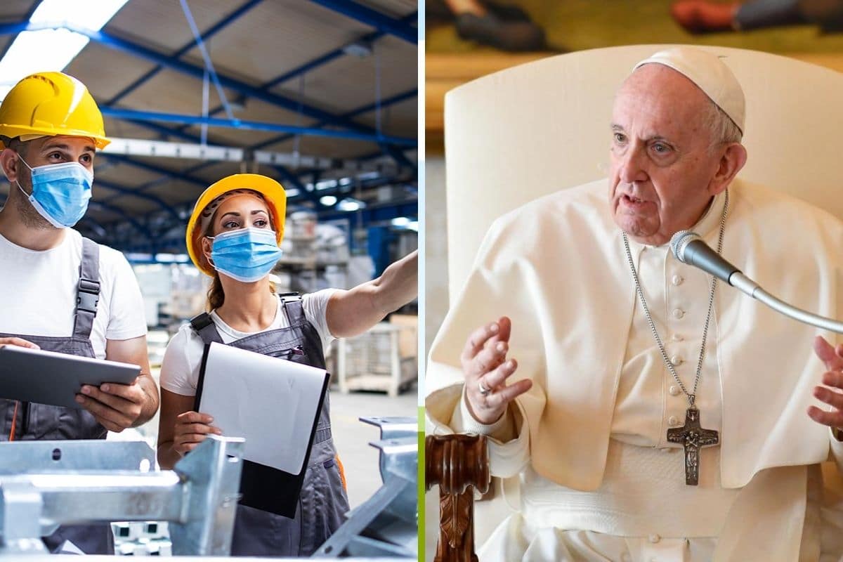 El Papa Francisco da una explicación sobre 3 valores fundamentales en el trabajo: competencia, sustentabilidad y seguridad. Foto: Especial.