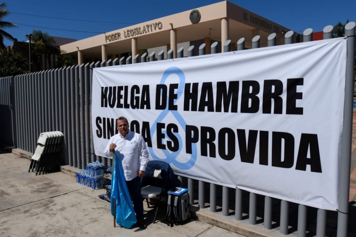 30 horas en huelga de hambre contra la despenalización del aborto