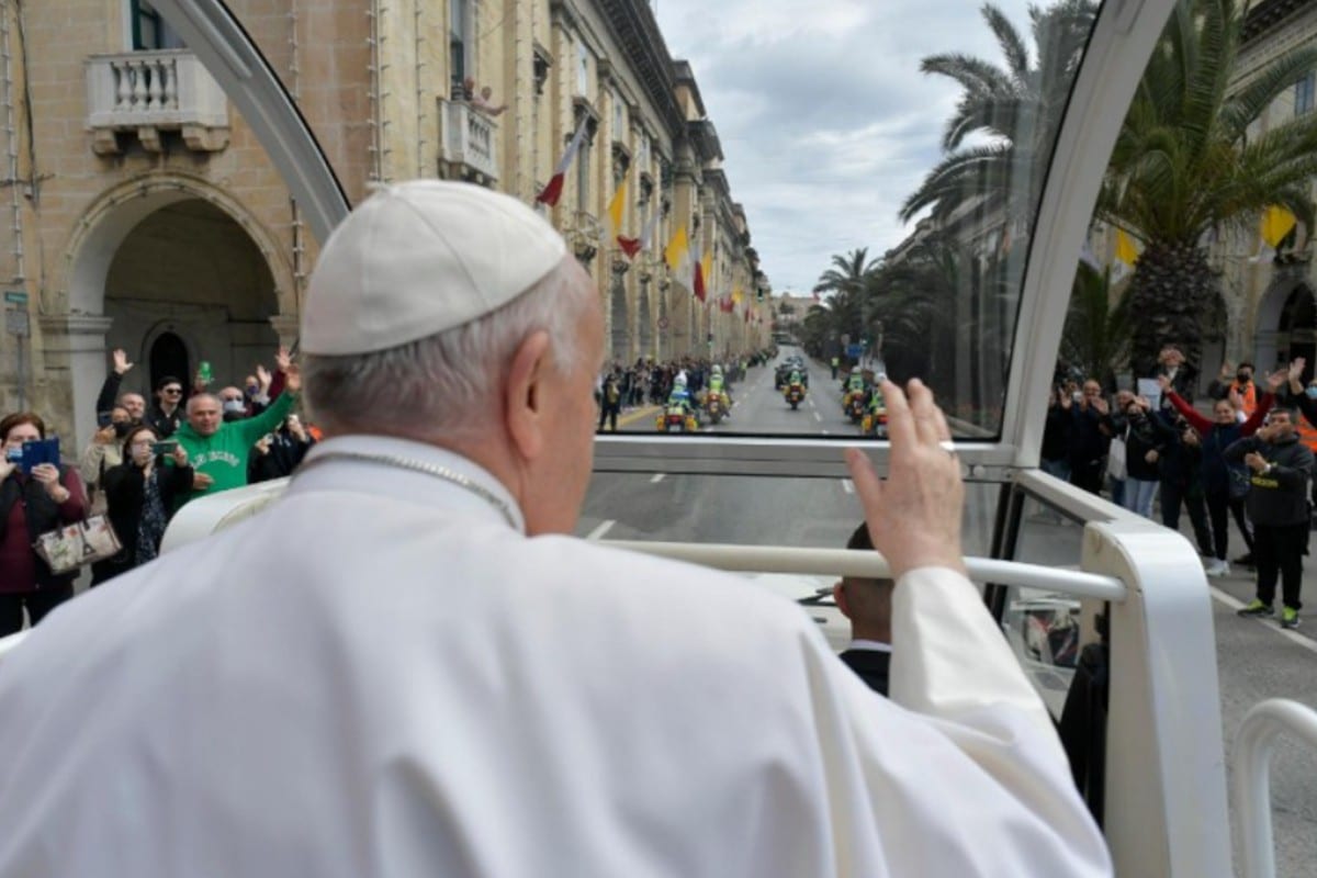 El papa Francisco en su Visita Apostólica a Malta. Foto: Vatican Media.