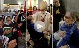 Franciscanas le dan esta hermosa sorpresa a mujer que cumple 100 años