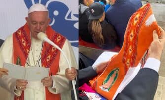 La Virgen de Guadalupe acompaña al Papa en su viaje a Canadá