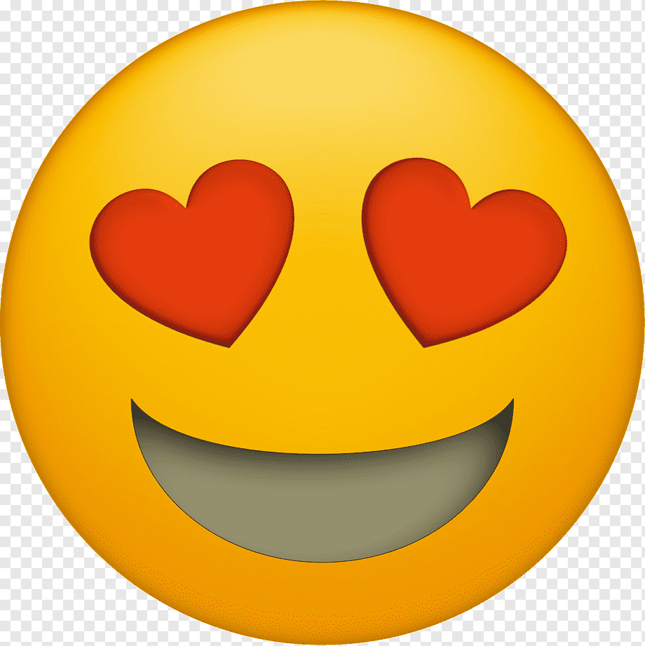 Emoji de cara sonriente con corazones en los ojos