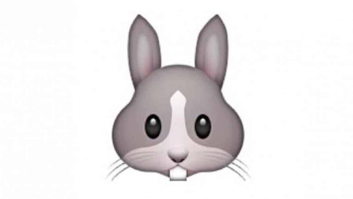 Emoji de cara de conejo