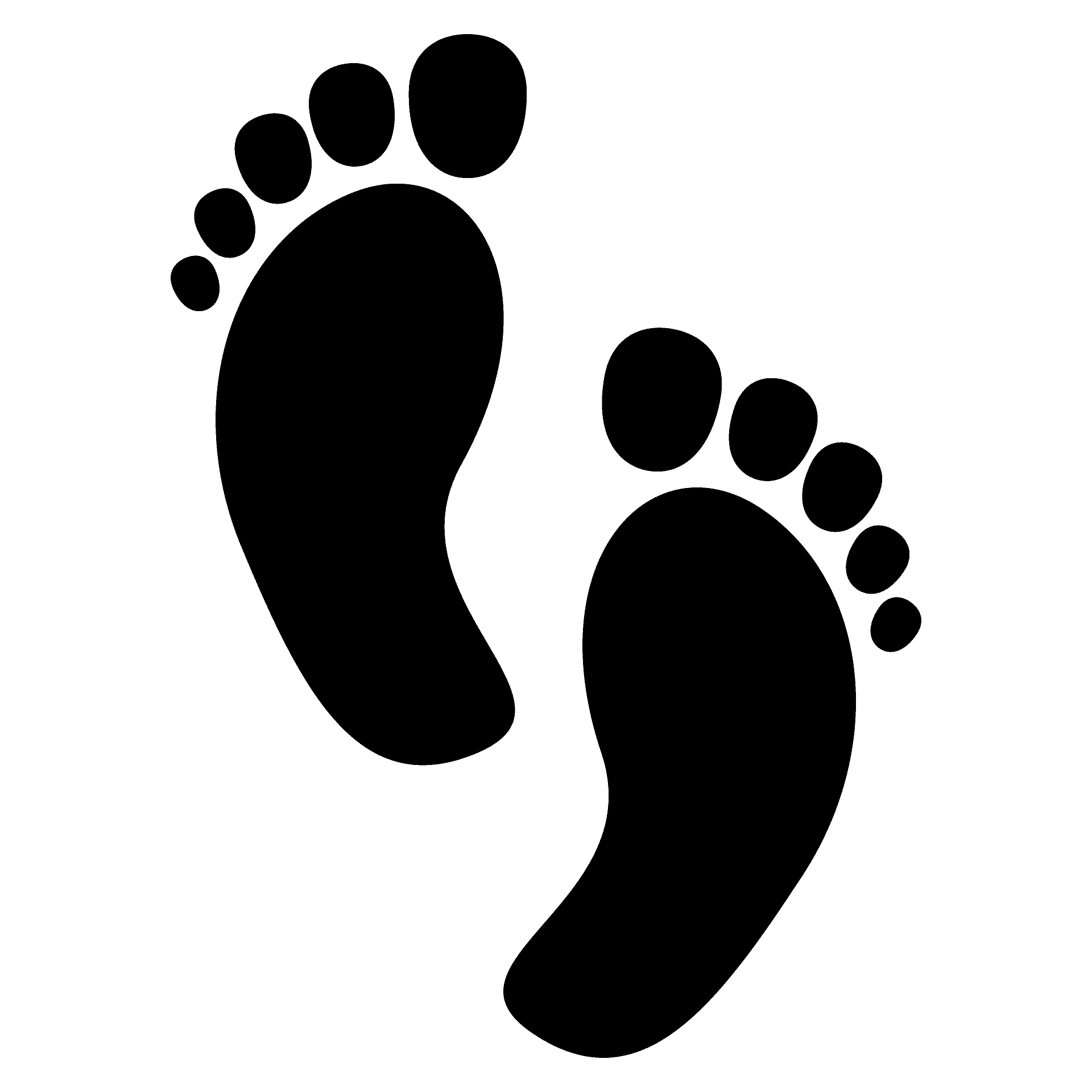 Emoji de huellas de pies