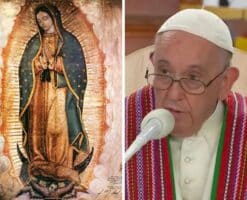 Papa en Canadá: la Virgen de Guadalupe evangelizó sin imposiciones