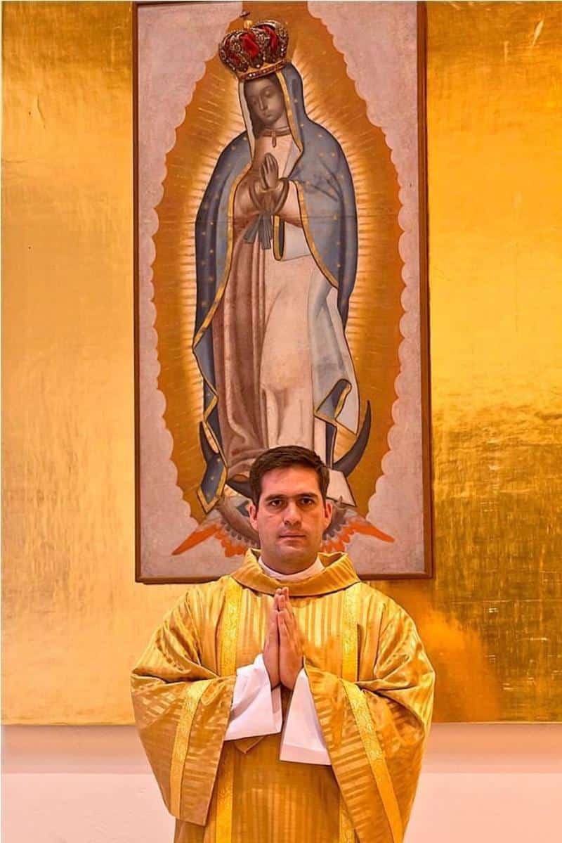 El padre Laureano López Saloma ya como sacerdote. Foto: Cortesía.