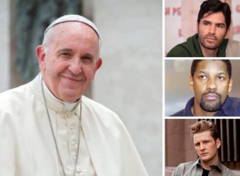 El Papa tendrá una reunión con Denzel, Verástegui, Acha y otros artistas