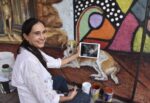 Pintar el mural es un proyecto de la artista plástica Carol Goddard. Foto: La Union de Morales
