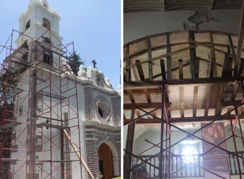 A casi 5 años del sismo, así va la restauración San Jerónimo Lídice