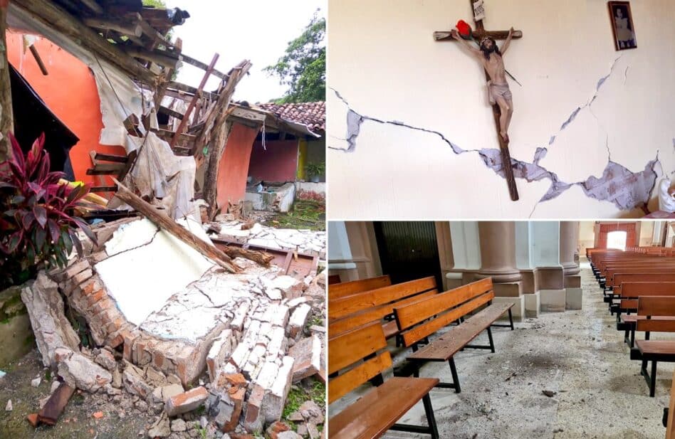 SISMO: los daños en su iglesia no lo detuvieron; salió a ayudar a sus fieles
