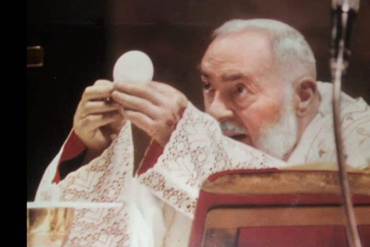 La última Misa del padre Pío. Foto: Especial.
