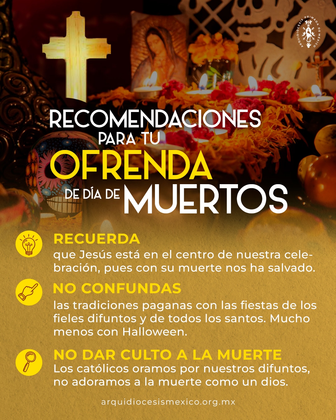 Ofrenda para los difuntos sentido cristiano