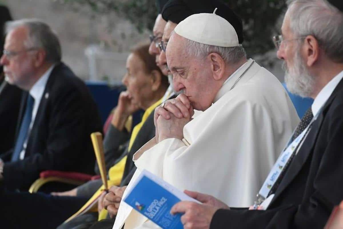 El Papa Francisco en el Encuentro Internacional de Oración por la paz / Foto: Vatican Media