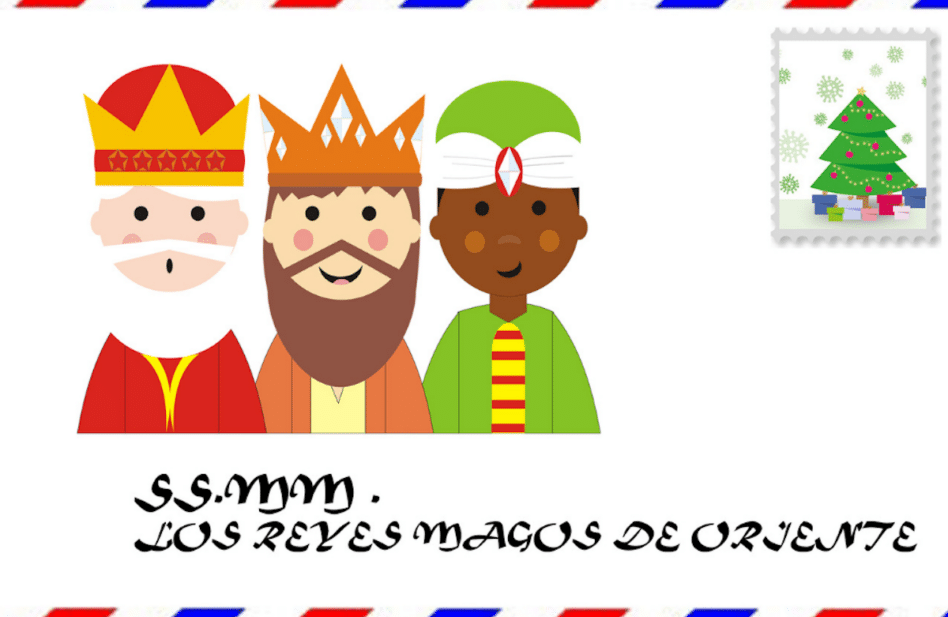 Carta para los Reyes Magos: Para que los niños den gracias por sus regalos