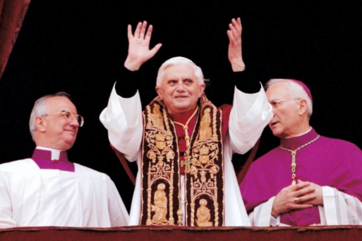 Benedicto XVI, el día de su elección.