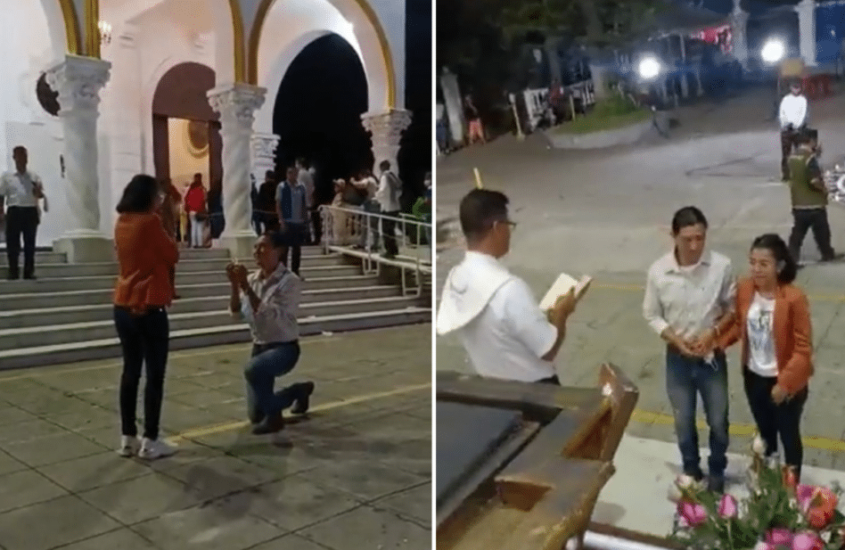 Video viral: hermosa propuesta de Matrimonio en festejos guadalupanos