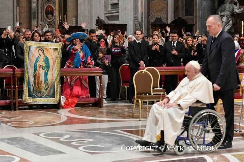Papa Francisco y la Virgen de Guadalupe