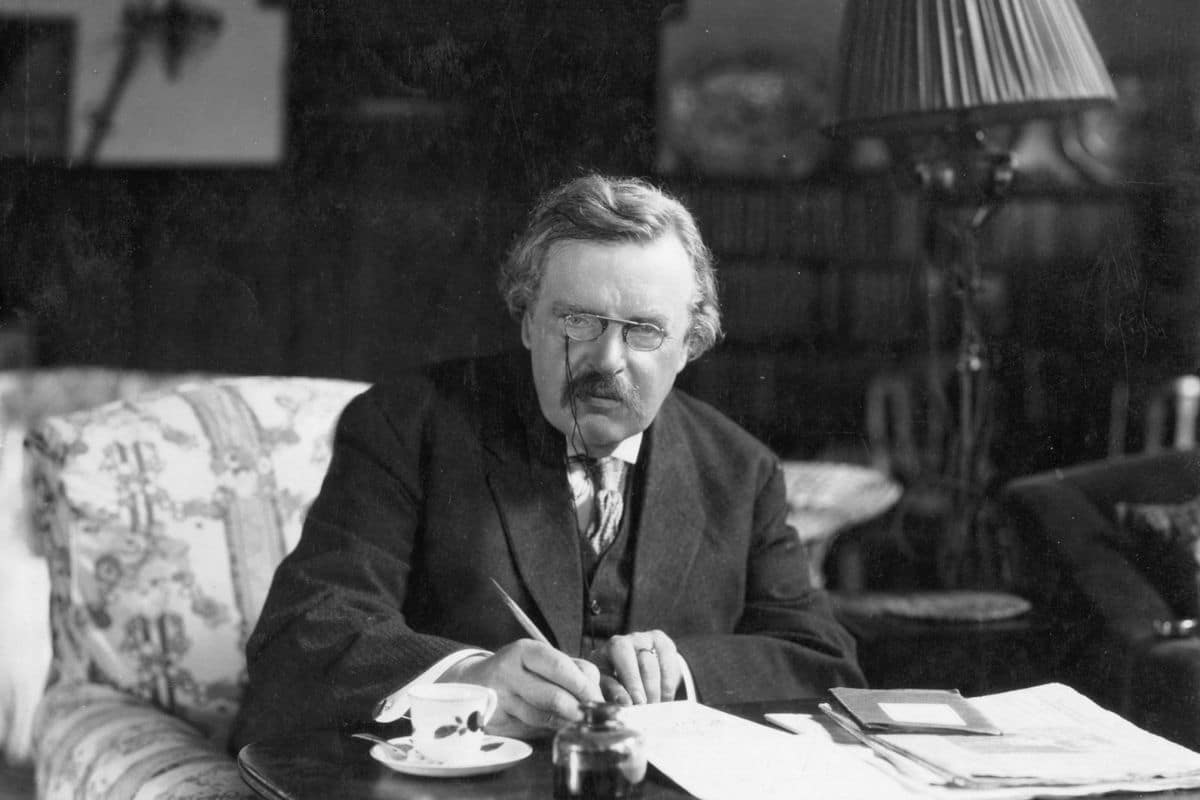 El escritor inglés G.K. Chesterton. Foto: wikipedia.