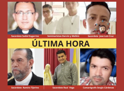 Cinco sacerdotes van a prisión en Nicaragua; los acusan de traición a la patria