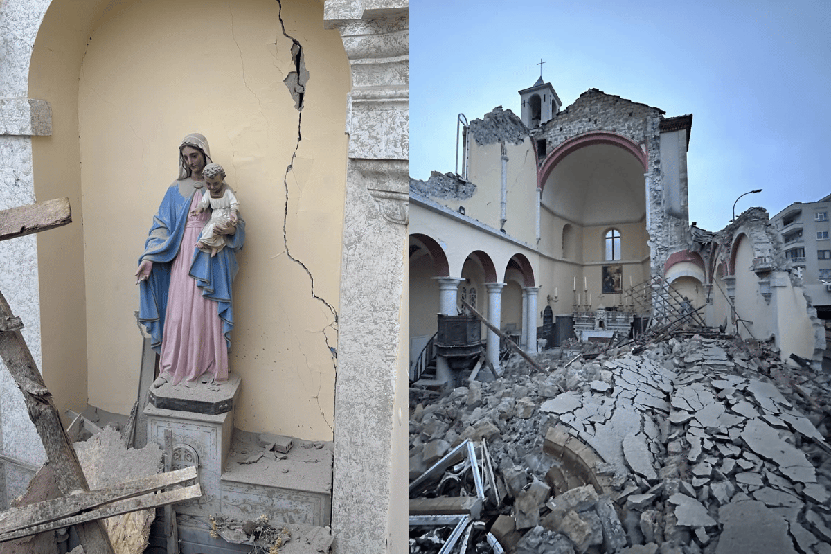 Virgen María intacta tras terremoto en Turquía.