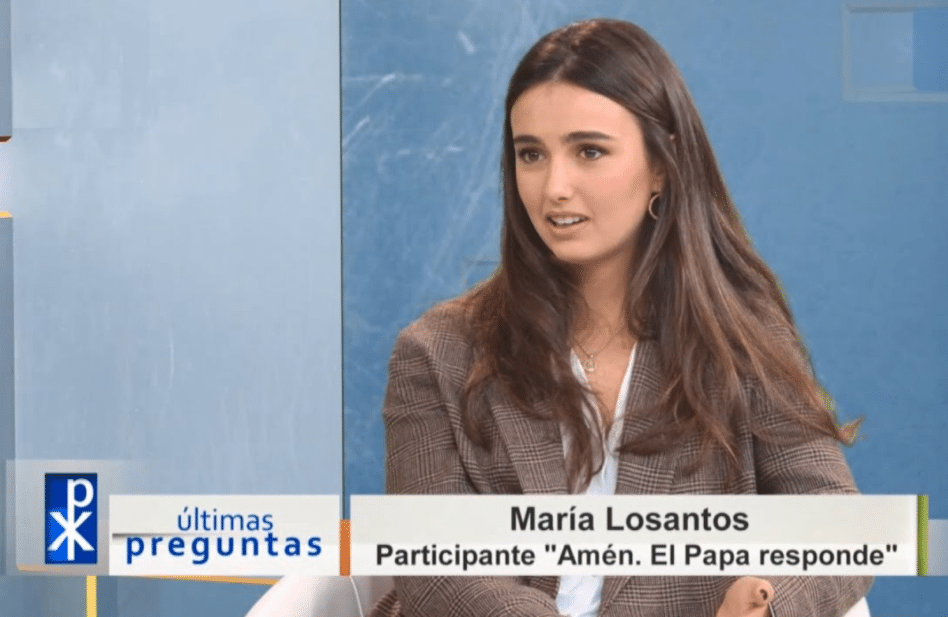 María, la joven del documental 'Amén' habla de su encuentro con el Papa