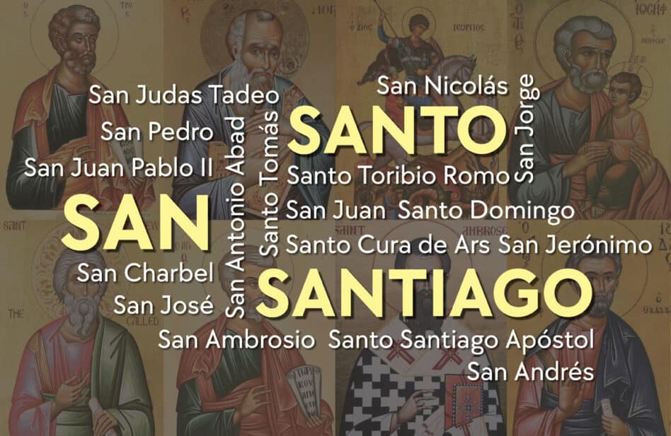 ¿Qué diferencia existe entre "san" y "santo"?