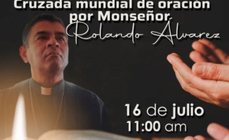 Jornada Mundial de Oración por monseñor Rolando Álvarez