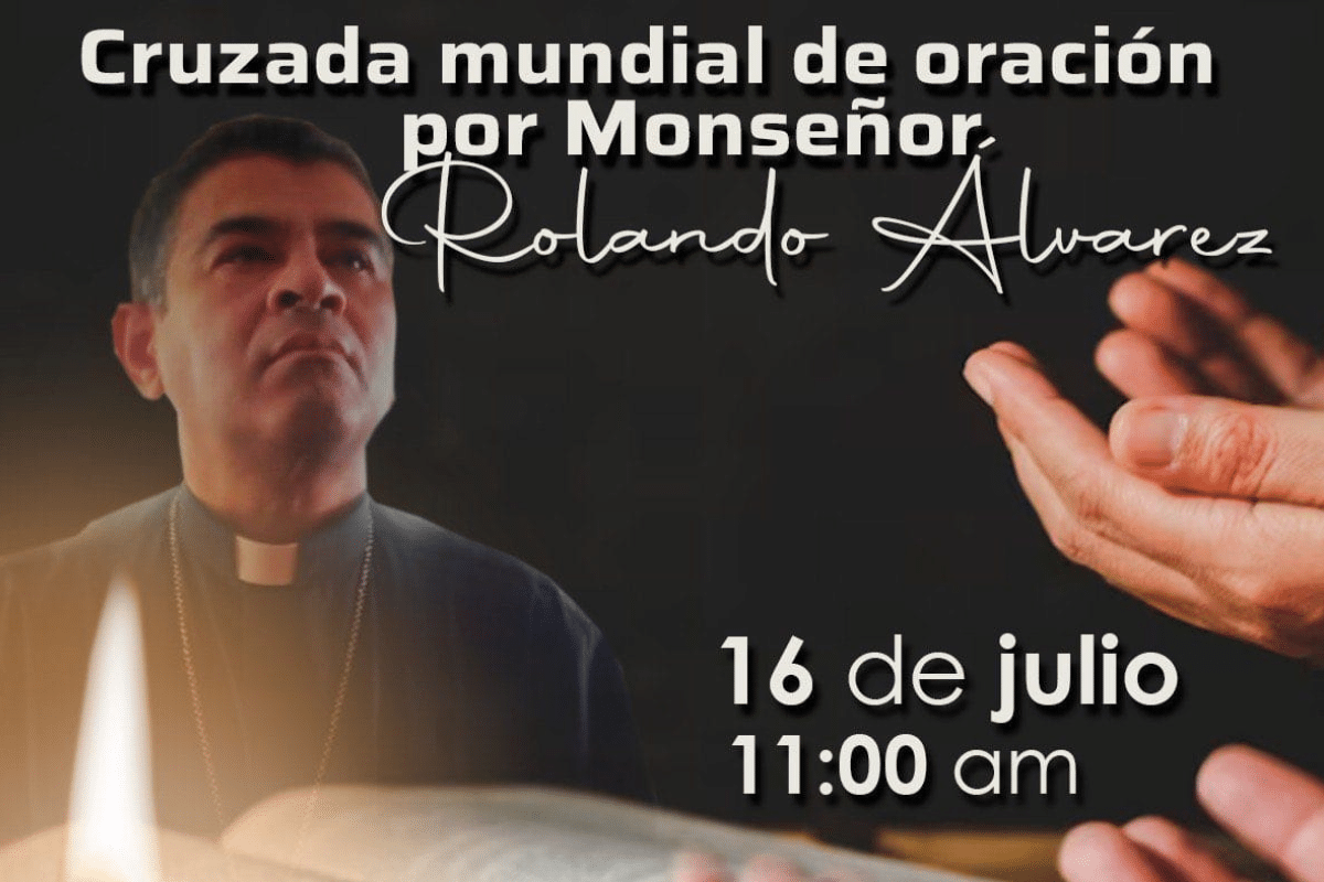 Jornada Mundial de Oración por monseñor Rolando Álvarez