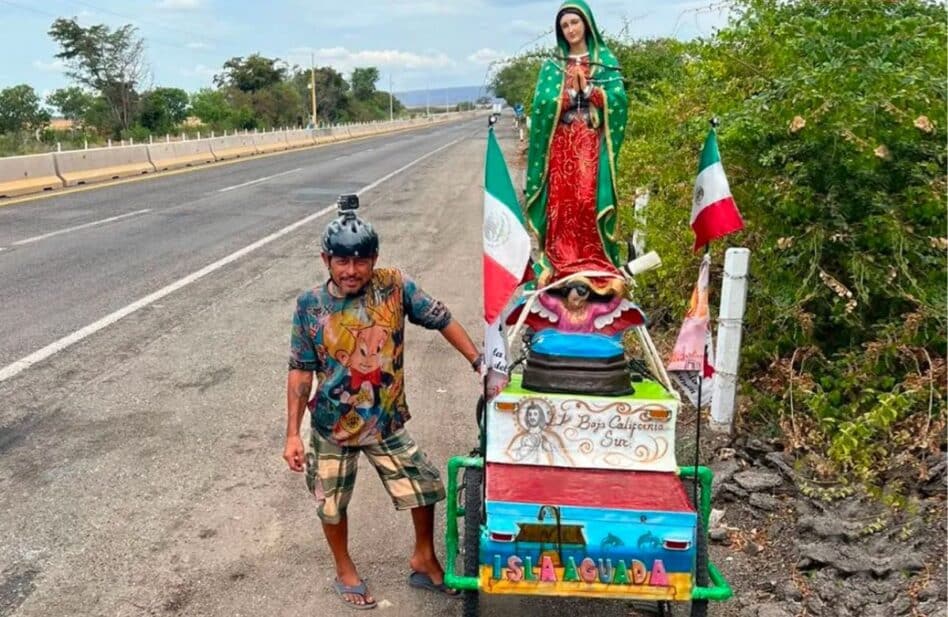Ciclista con discapacidad cruza México para mostrarle a los jóvenes que no hay imposibles