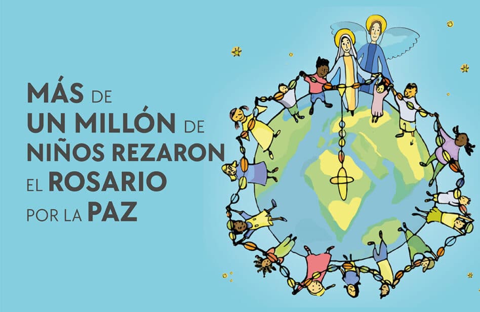 ¡Se logró! Más de un millón de niños rezaron el Rosario por la paz
