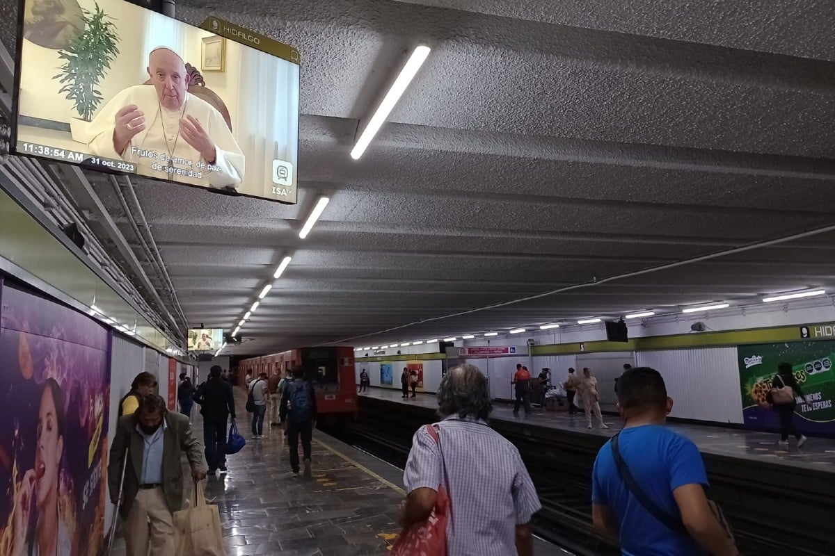 El Papa Francisco envía mensaje a usuarios del Metro de la CDMX ¡Mira el video!