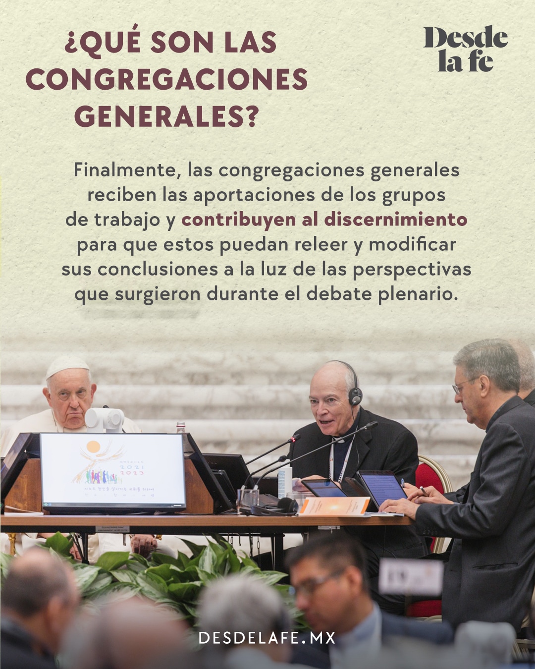 Sínodo de la Sinodalidad, qué son las congregaciones generales