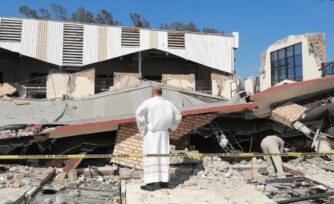 Concluye el rescate de cuerpos en iglesia de Tampico donde el techo se desplomó