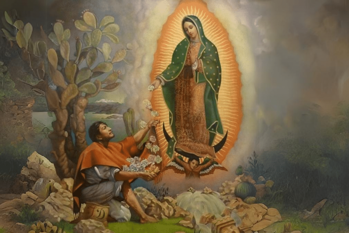 Los mensajes ocultos en esta pintura de la Virgen de Guadalupe