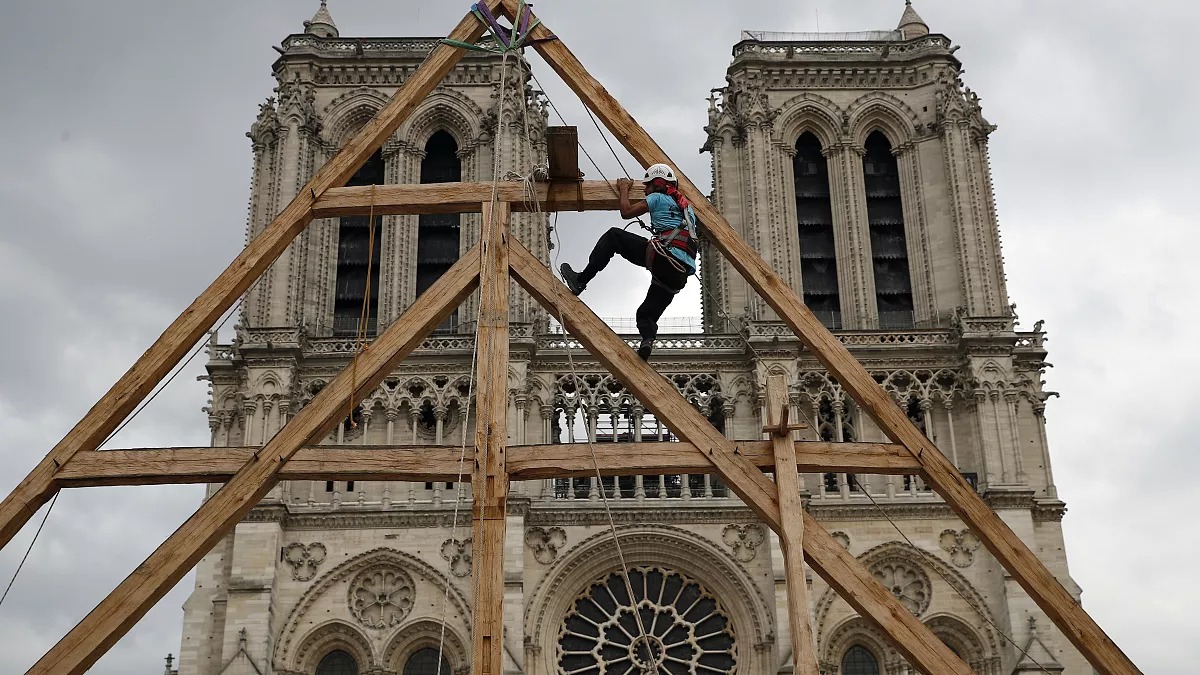 Reconstrucción de la Catedral de Notra Dame en París.