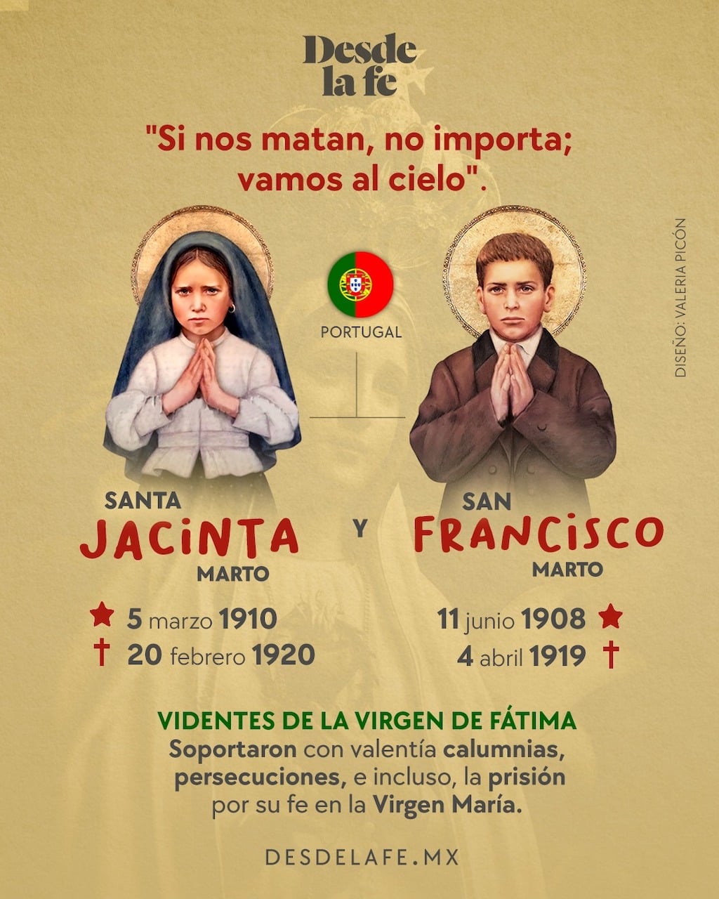 Jacinto y Francisco Marto, videntes de la Virgen de Fátima / Ilustración: Desde la fe