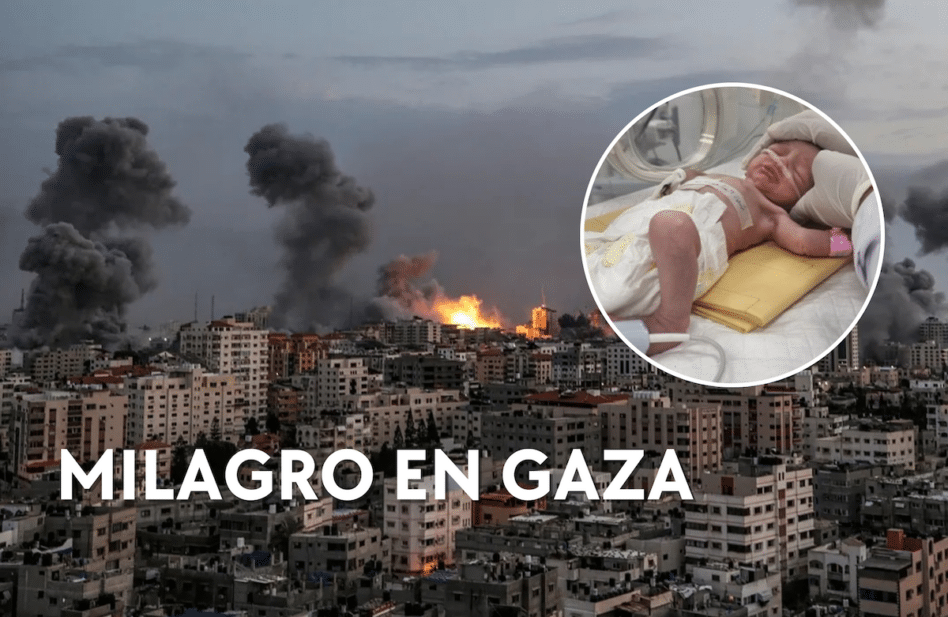 Rescatan con vida a un bebé del vientre de su madre, tras un ataque en la Franja de Gaza