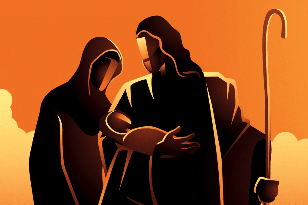 Cuarto misterio gozoso: La presentación de Jesús al templo / Ilustración: Desde la fe