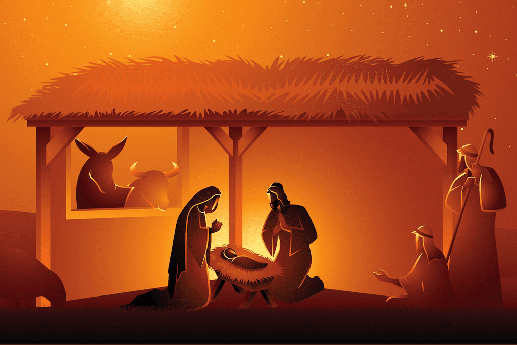Tercer misterio gozoso: el Nacimiento de Jesús en el portal de Belén / Ilustración: Desde la fe