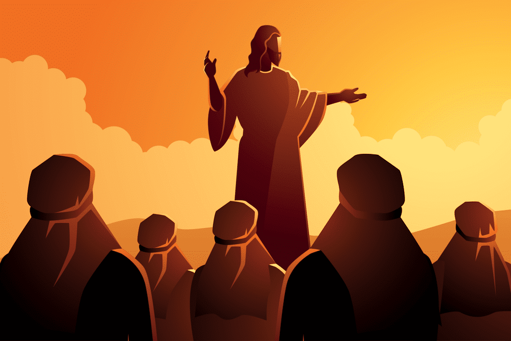 En el tercer misterio luminoso del Santo Rosario se contempla el anuncio del Reino de Dios / Ilustración: Desde la fe.