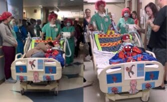 VIDEO | Entre un emotivo homenaje y disfrazado de Spiderman: así despidieron a un niño de 3 años que donó sus órganos