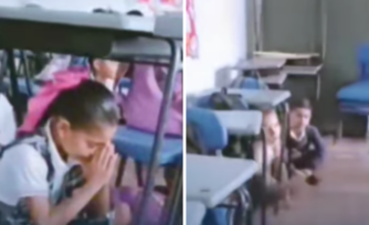 VIDEO | Maestra calma a sus alumnos con una oración en medio de una balacera: "Jesús, envía a tus ángeles"