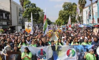 FOTOS: cientos de jóvenes peregrinaron junto a la reliquia de Carlo Acutis rumbo a la Basílica de Guadalupe